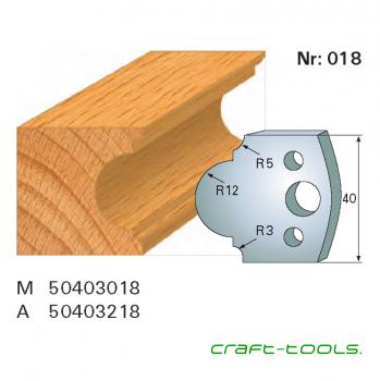 Stehle 50403018 Nr.018 Profilmesser 40x45x4 mm Komplett