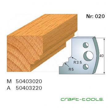 Stehle 50403020 Nr.020 Profilmesser 40x45x4 mm Komplett