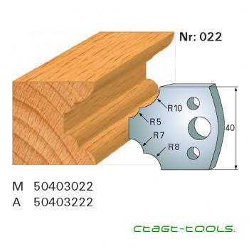 Stehle 50403022 Nr.022 Profilmesser 40x45x4 mm Komplett