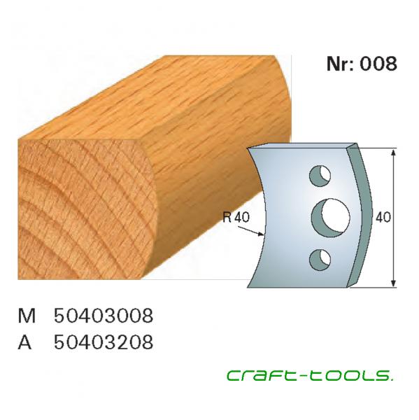 Stehle 50403008  Nr.008 Profilmesser  40x45x4 mm Komplett