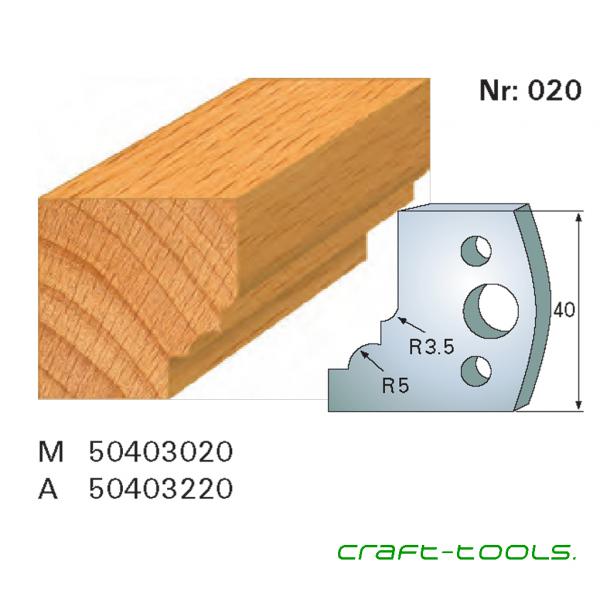 Stehle 50403020 Nr.020 Profilmesser 40x45x4 mm Komplett