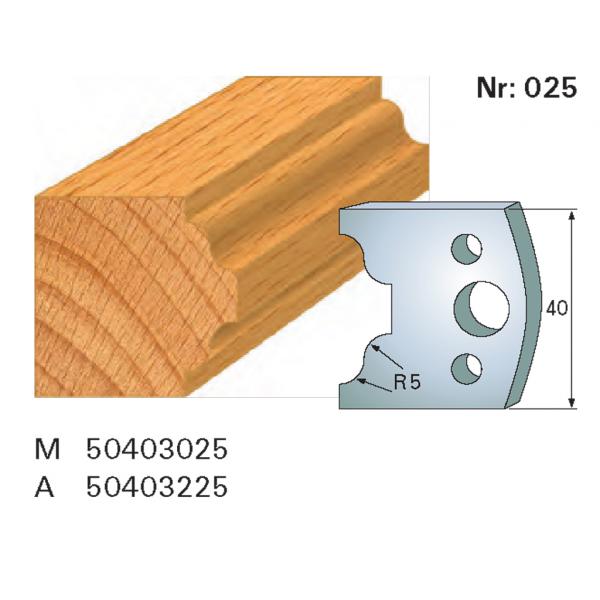 Stehle 50403025 Nr.025 Profilmesser 40x45x4 mm Komplett