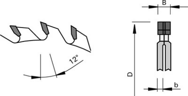 Stehle HW RS2 Ritz-Kreissägeblatt Skizze